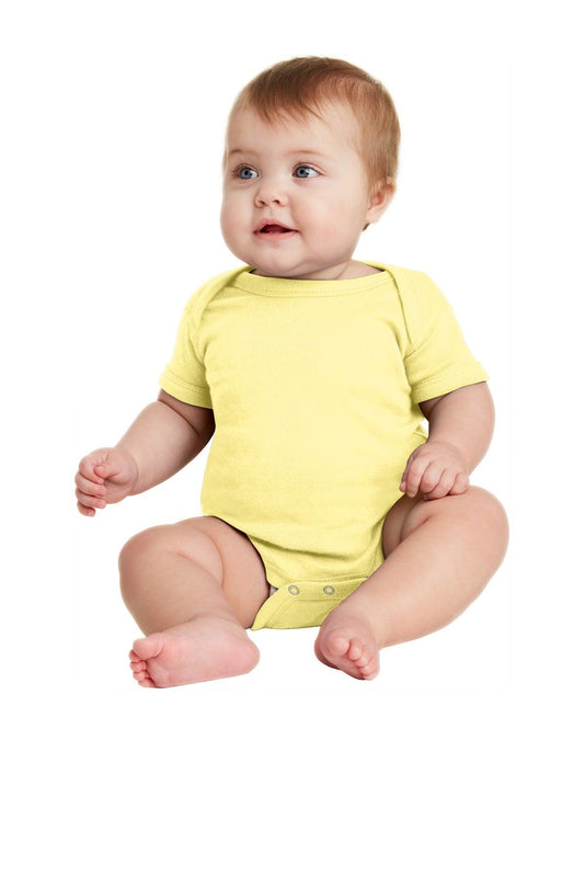 Rabbit Skins Infant Short Sleeve Baby Rib Bodysuit. RS4400 - Dresses Max