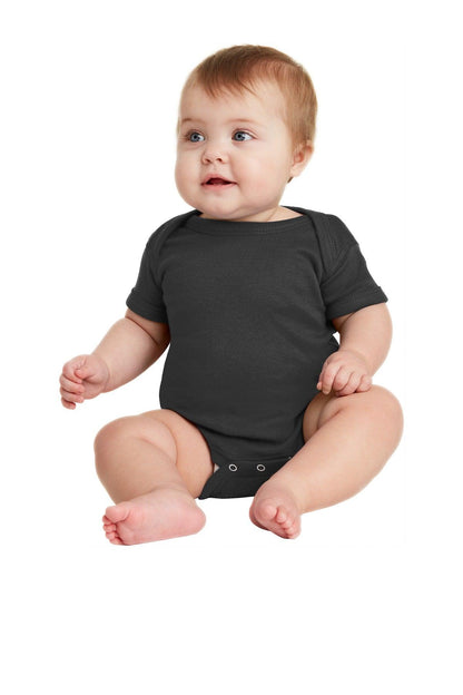 Rabbit Skins Infant Short Sleeve Baby Rib Bodysuit. RS4400 - Dresses Max