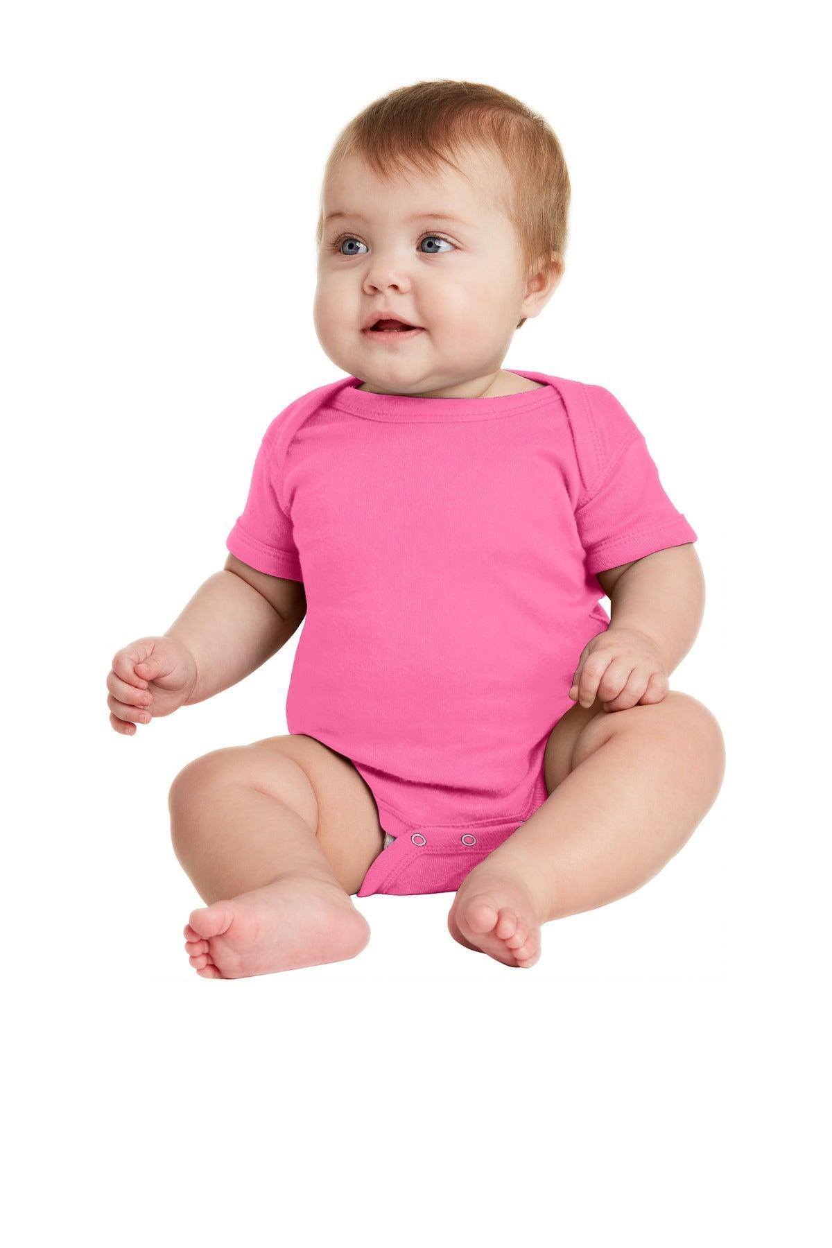 Rabbit Skins Infant Short Sleeve Baby Rib Bodysuit. RS4400 - Dresses Max