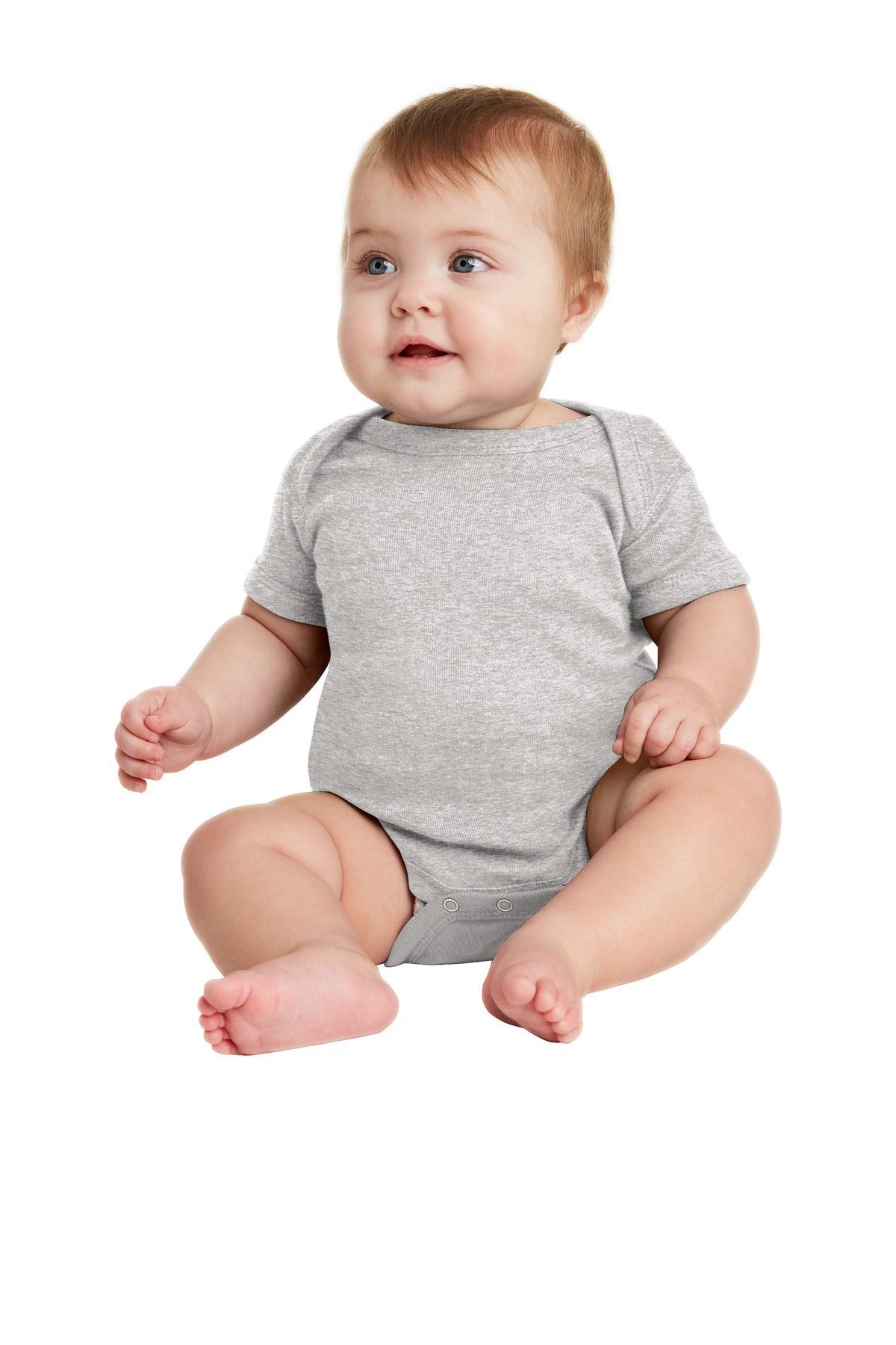 Rabbit Skins Infant Short Sleeve Baby Rib Bodysuit. RS4400 - Dresses Max