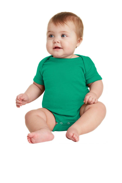 Rabbit Skins Infant Short Sleeve Baby Rib Bodysuit. RS4400 - Dresses Max