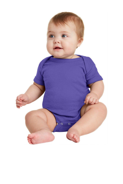 Rabbit Skins Infant Short Sleeve Baby Rib Bodysuit. RS4400 - Dresses Max