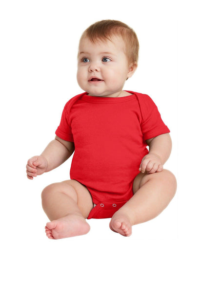 Rabbit Skins Infant Short Sleeve Baby Rib Bodysuit. RS4400 - Dresses Max