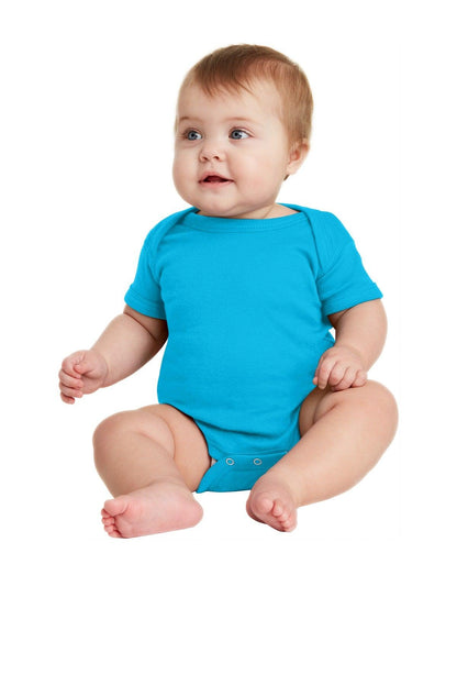 Rabbit Skins Infant Short Sleeve Baby Rib Bodysuit. RS4400 - Dresses Max