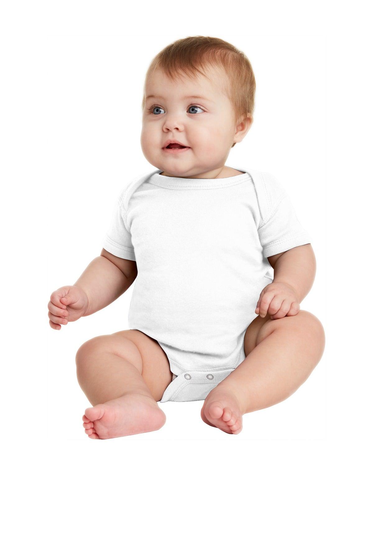 Rabbit Skins Infant Short Sleeve Baby Rib Bodysuit. RS4400 - Dresses Max