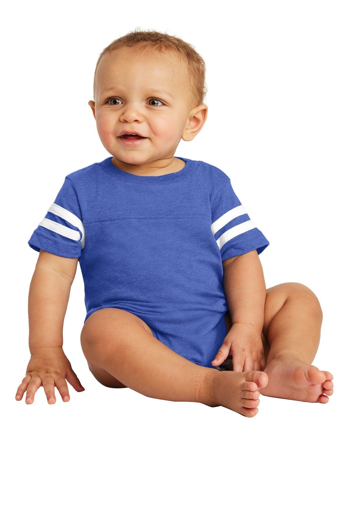 Rabbit Skins Infant Football Fine Jersey Bodysuit. RS4437 - Dresses Max