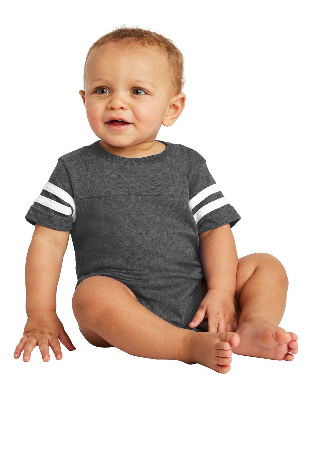 Rabbit Skins Infant Football Fine Jersey Bodysuit. RS4437 - Dresses Max
