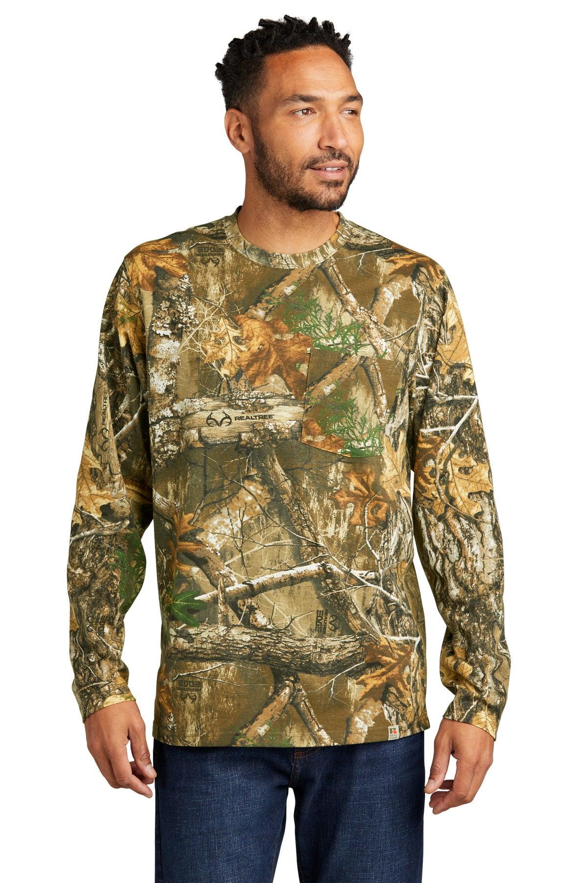 Russell Outdoors Realtree Long Sleeve Pocket Tee RU100LSP - Dresses Max