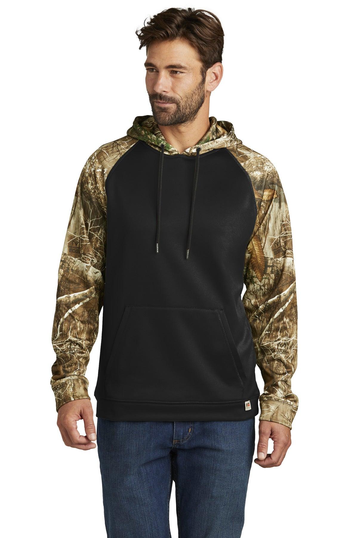 Russell Outdoors Realtree Performance Colorblock Pullover Hoodie RU451 - Dresses Max