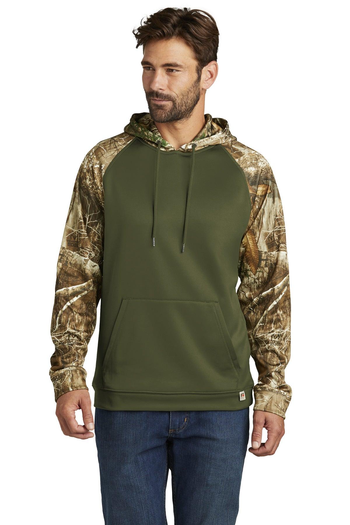 Russell Outdoors Realtree Performance Colorblock Pullover Hoodie RU451 - Dresses Max