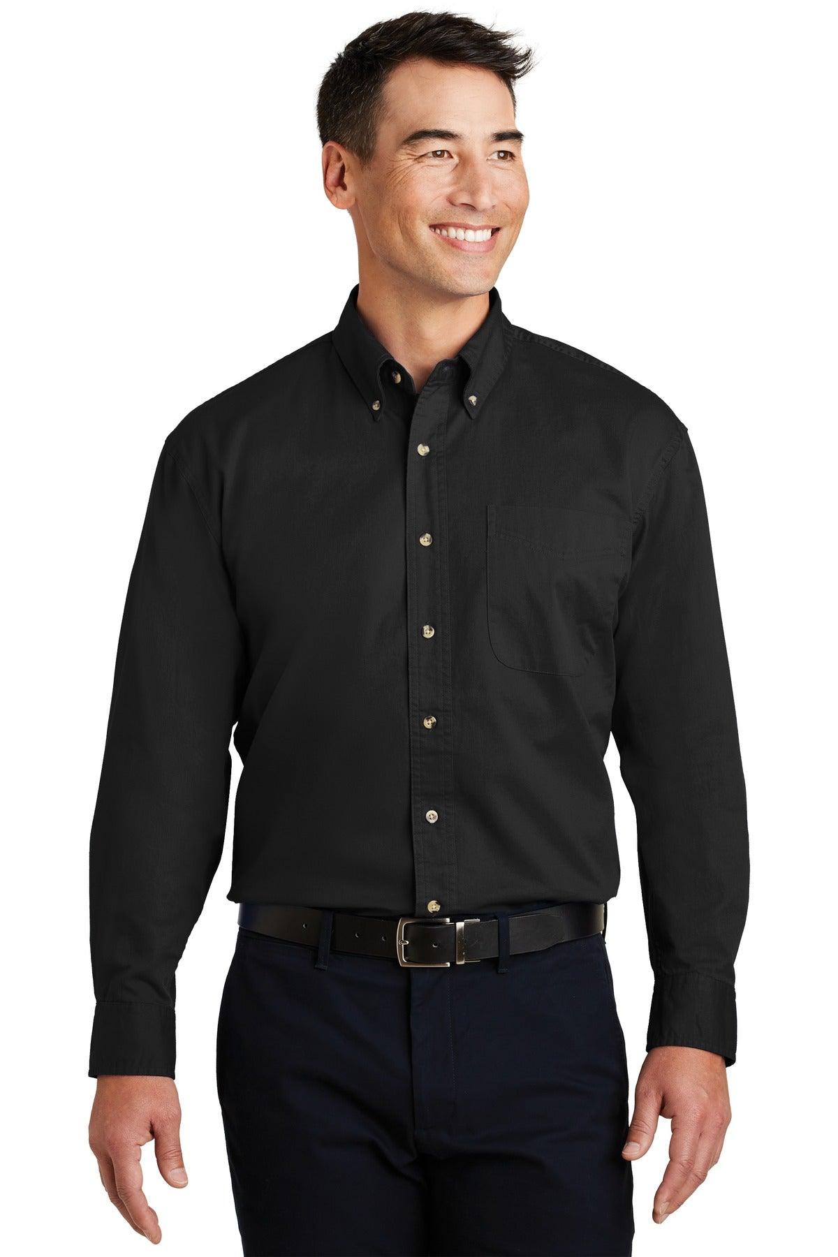 Port Authority Long Sleeve Twill Shirt. S600T - Dresses Max