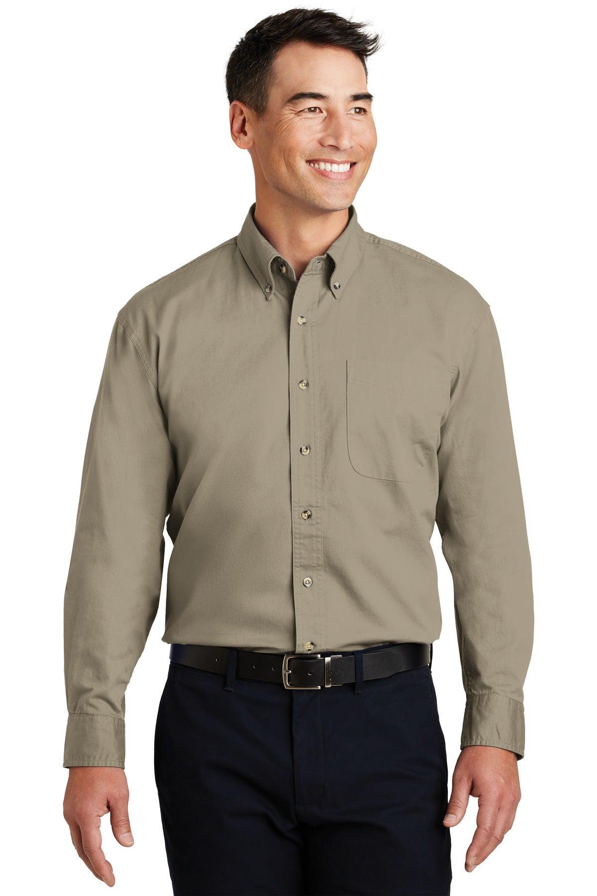 Port Authority Long Sleeve Twill Shirt. S600T - Dresses Max