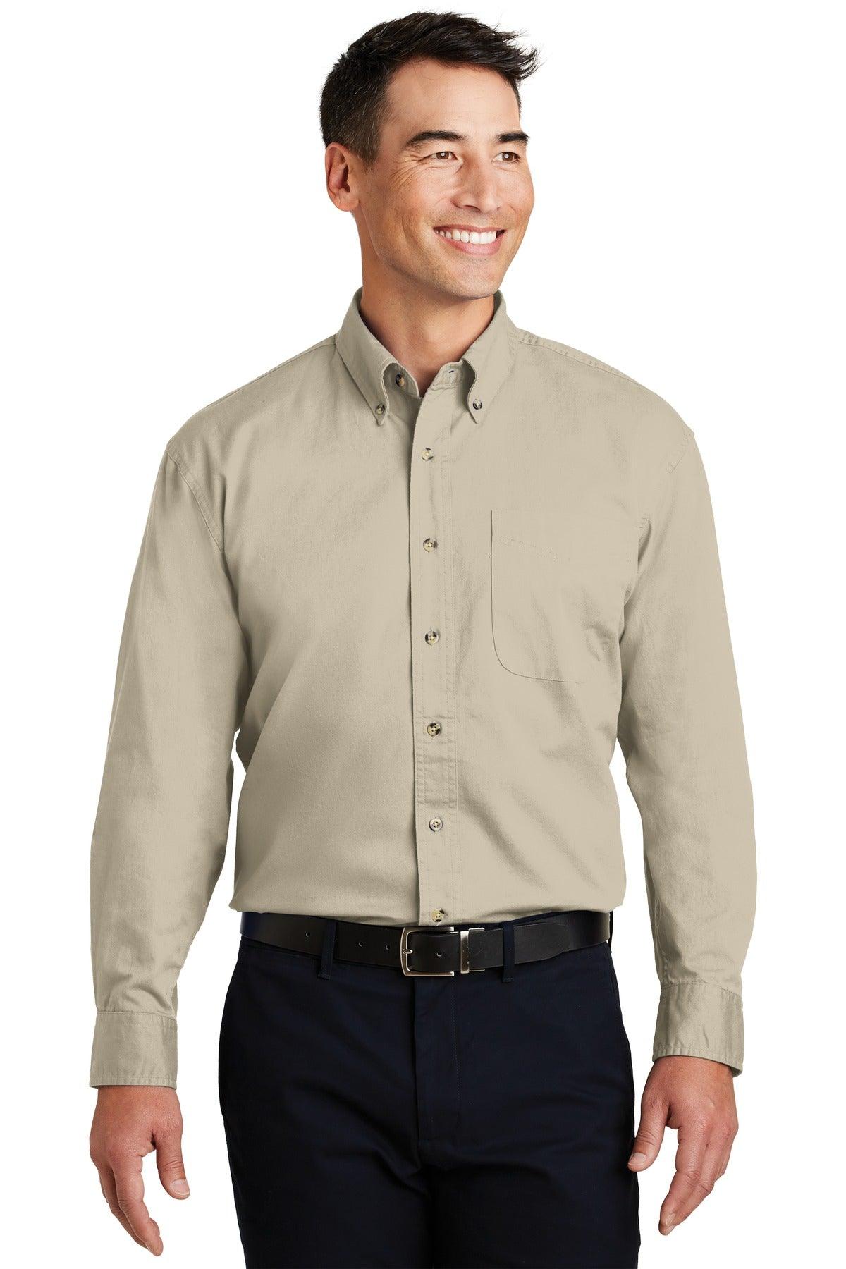 Port Authority Long Sleeve Twill Shirt. S600T - Dresses Max