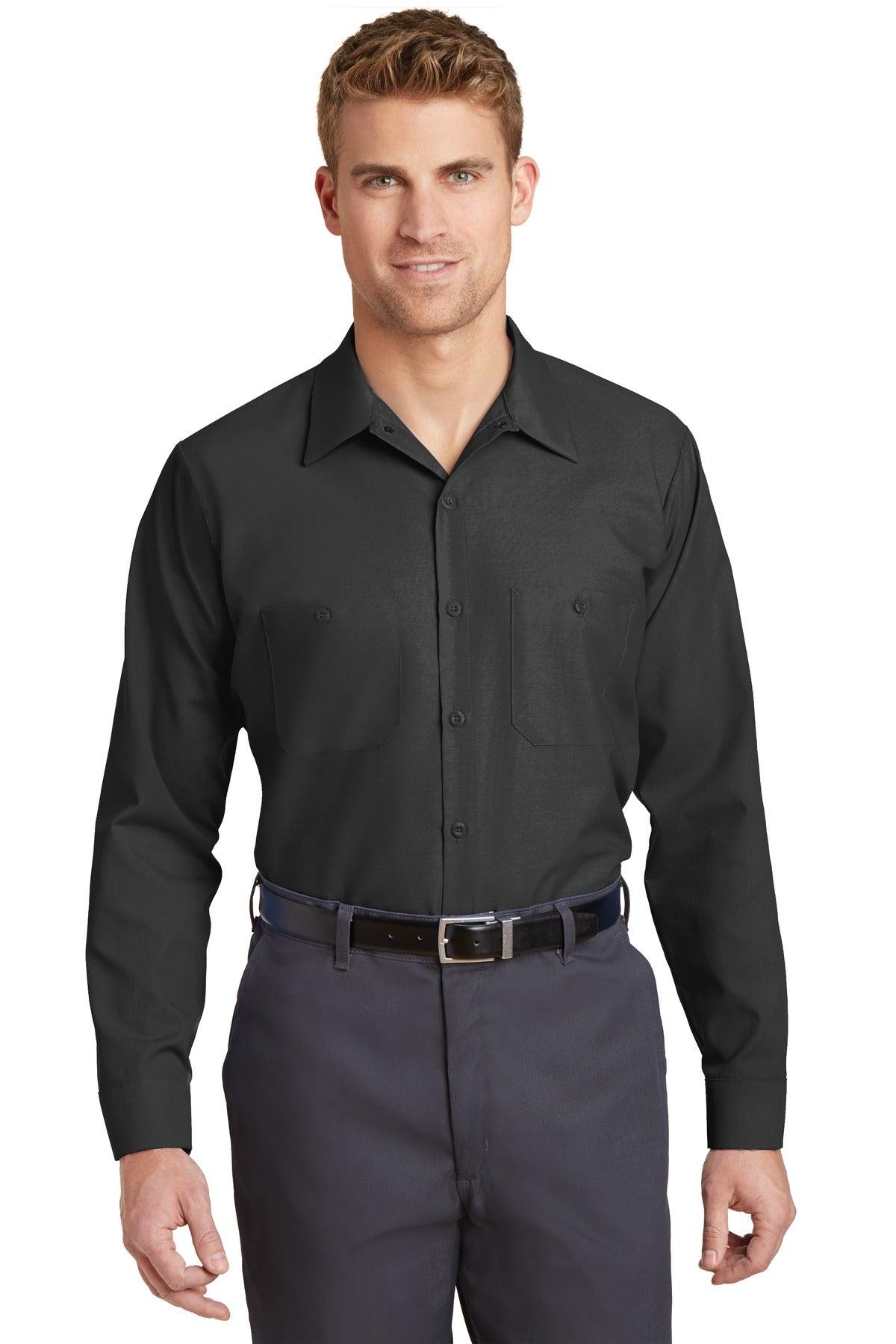 Red Kap Long Size, Long Sleeve Industrial Work Shirt. SP14LONG - Dresses Max