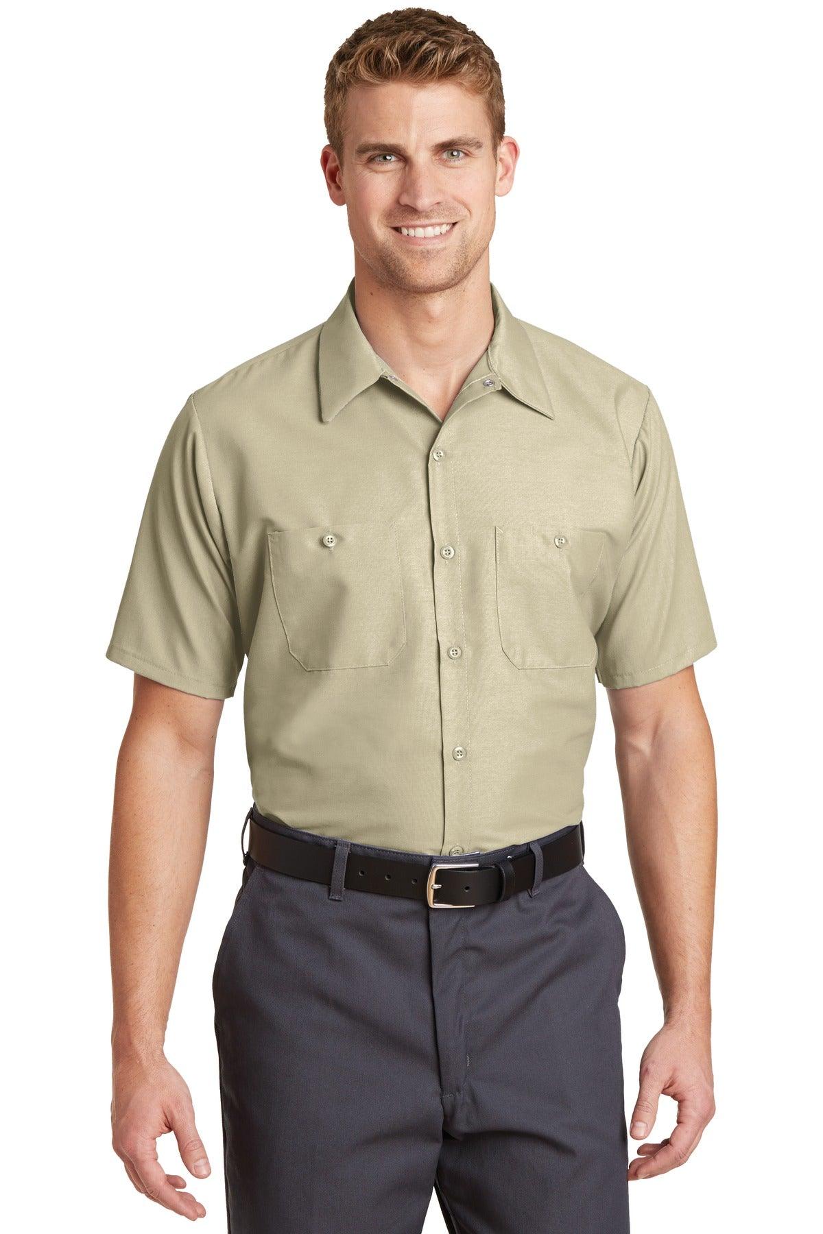 Red Kap Long Size, Short Sleeve Industrial Work Shirt. SP24LONG - Dresses Max