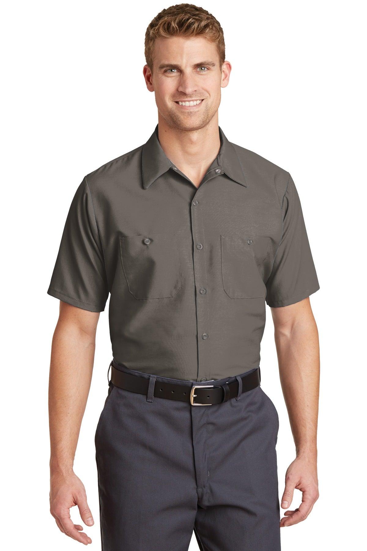 Red Kap Short Sleeve Industrial Work Shirt. SP24 - Dresses Max