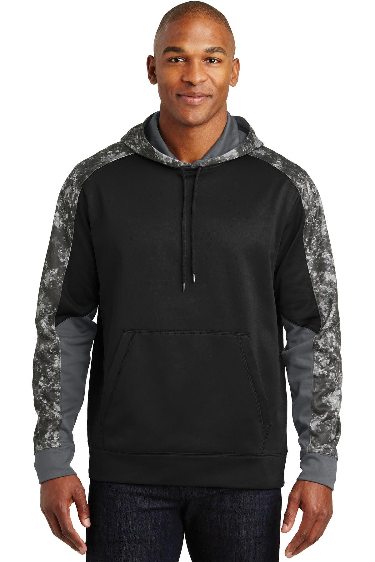 Sport-Tek Sport-Wick Mineral Freeze Fleece Colorblock Hooded Pullover. ST231 - Dresses Max