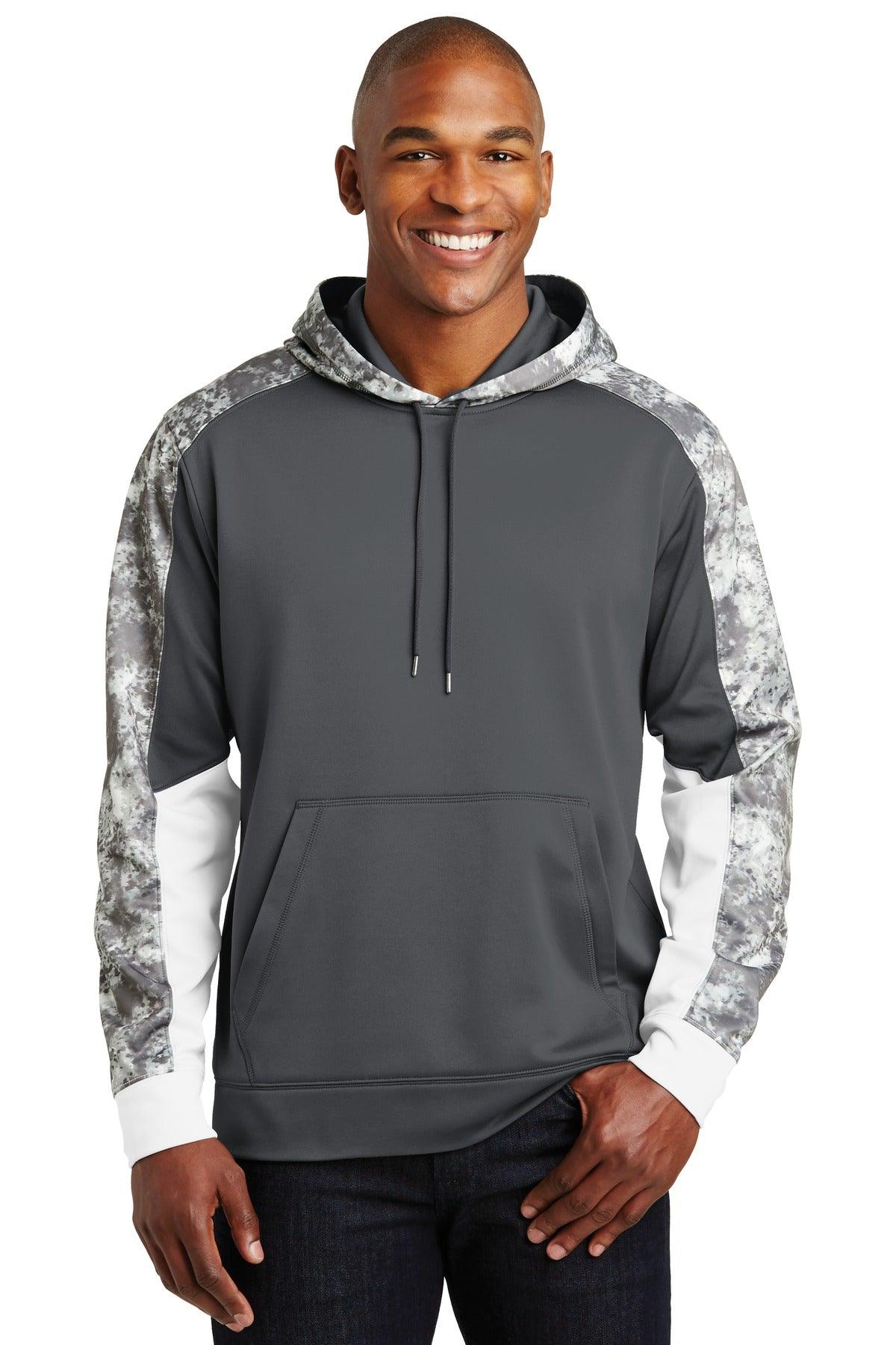 Sport-Tek Sport-Wick Mineral Freeze Fleece Colorblock Hooded Pullover. ST231 - Dresses Max