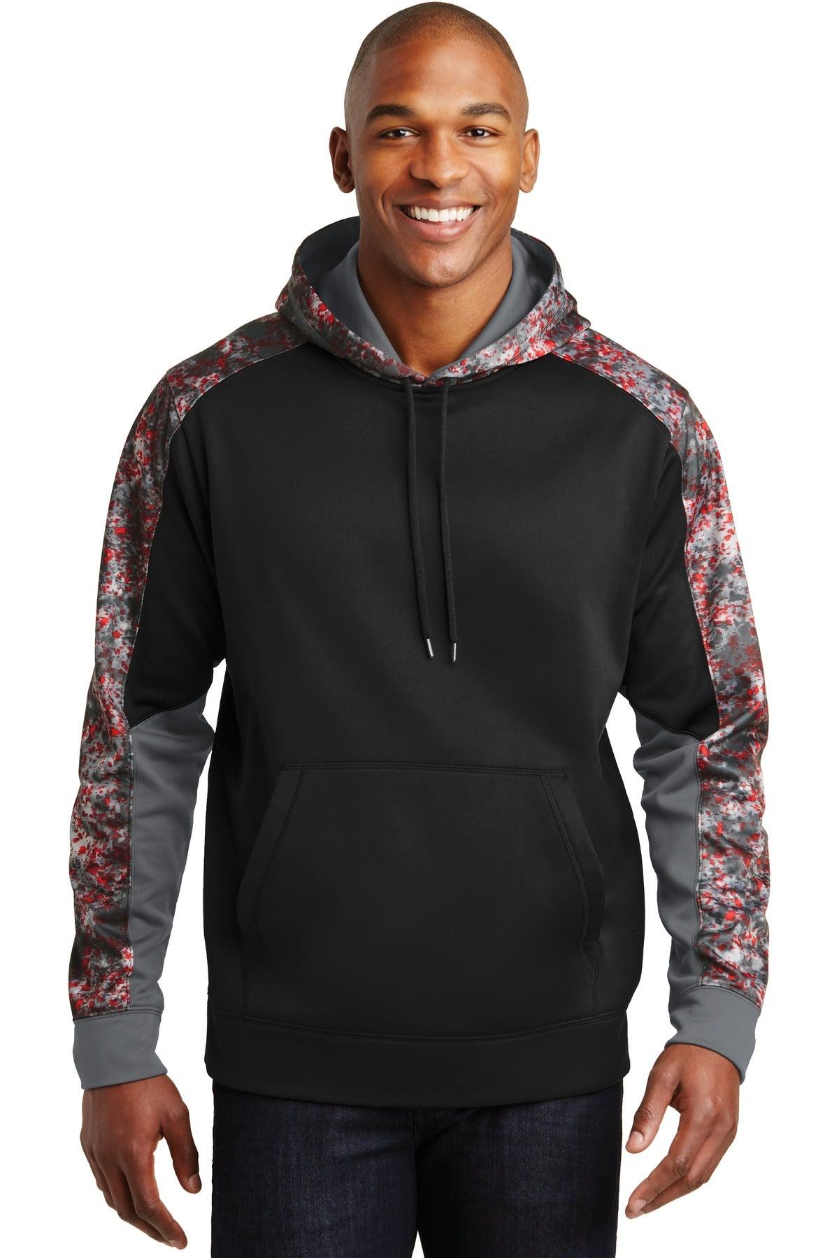 Sport-Tek Sport-Wick Mineral Freeze Fleece Colorblock Hooded Pullover. ST231 - Dresses Max