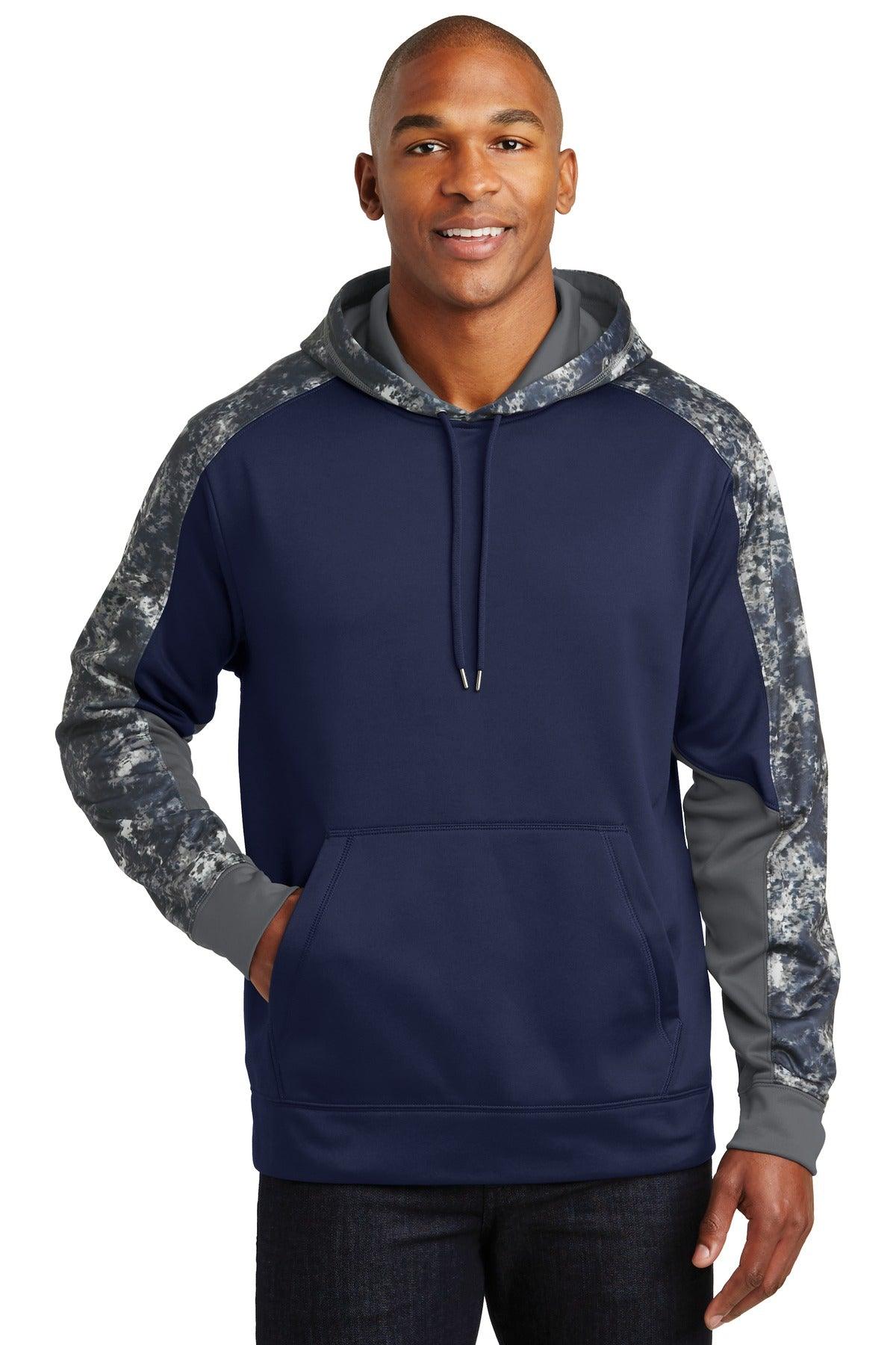 Sport-Tek Sport-Wick Mineral Freeze Fleece Colorblock Hooded Pullover. ST231 - Dresses Max