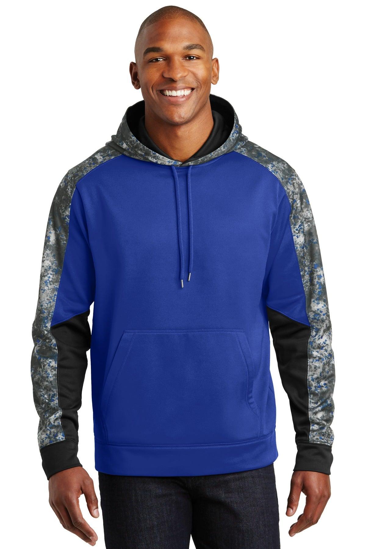 Sport-Tek Sport-Wick Mineral Freeze Fleece Colorblock Hooded Pullover. ST231 - Dresses Max