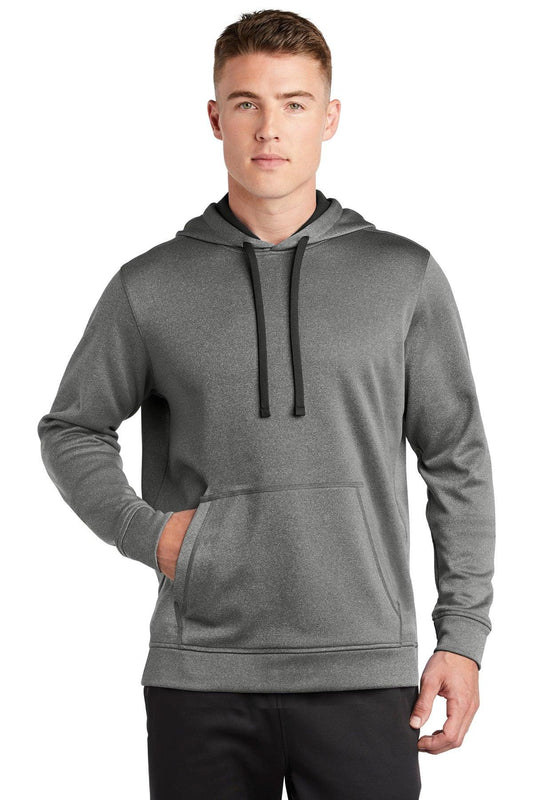 Sport-Tek PosiCharge Sport-Wick Heather Fleece Hooded Pullover. ST264 - Dresses Max