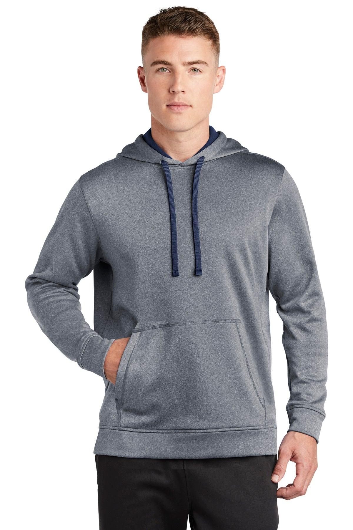 Sport-Tek PosiCharge Sport-Wick Heather Fleece Hooded Pullover. ST264 - Dresses Max