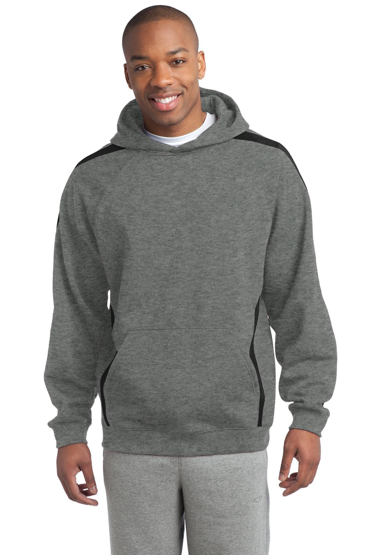 Sport-Tek Sleeve Stripe Pullover Hooded Sweatshirt. ST265 - Dresses Max