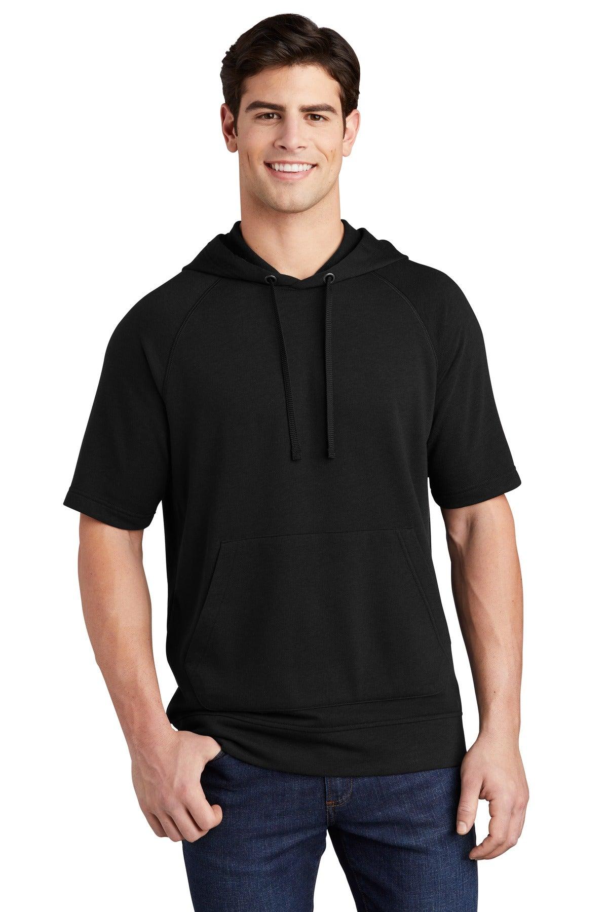 Sport-Tek PosiCharge Tri-Blend Wicking Fleece Short Sleeve Hooded Pullover ST297 - Dresses Max
