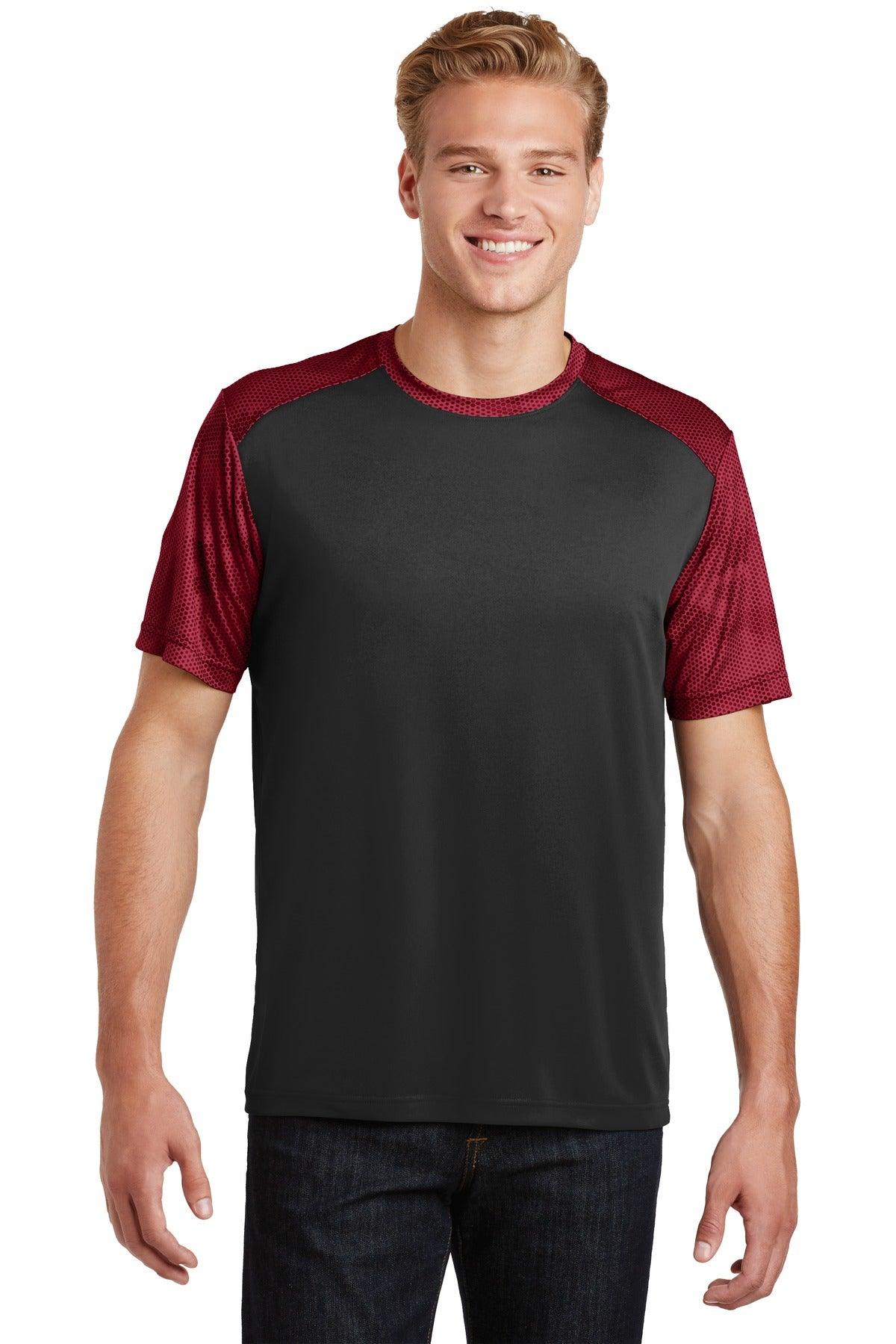 Sport-Tek CamoHex Colorblock Tee. ST371 - Dresses Max