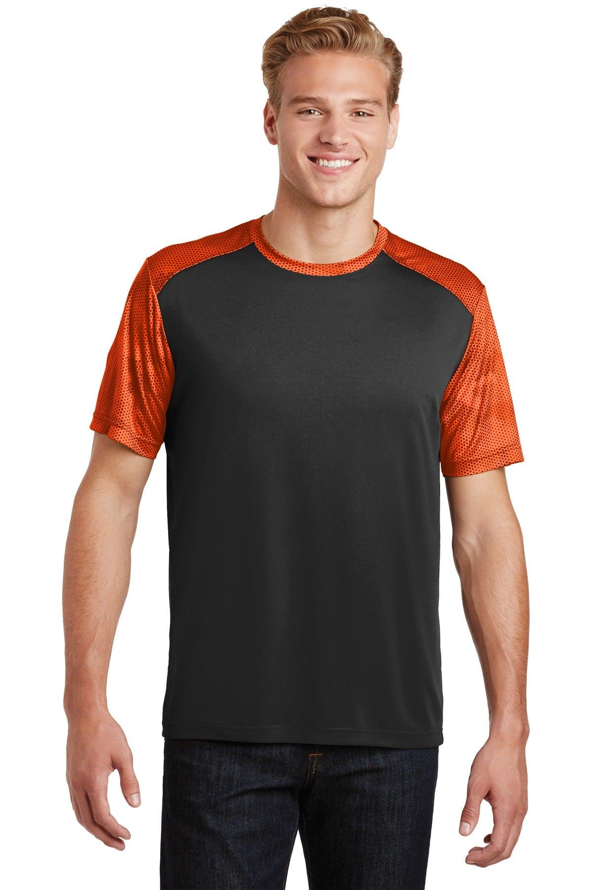 Sport-Tek CamoHex Colorblock Tee. ST371 - Dresses Max