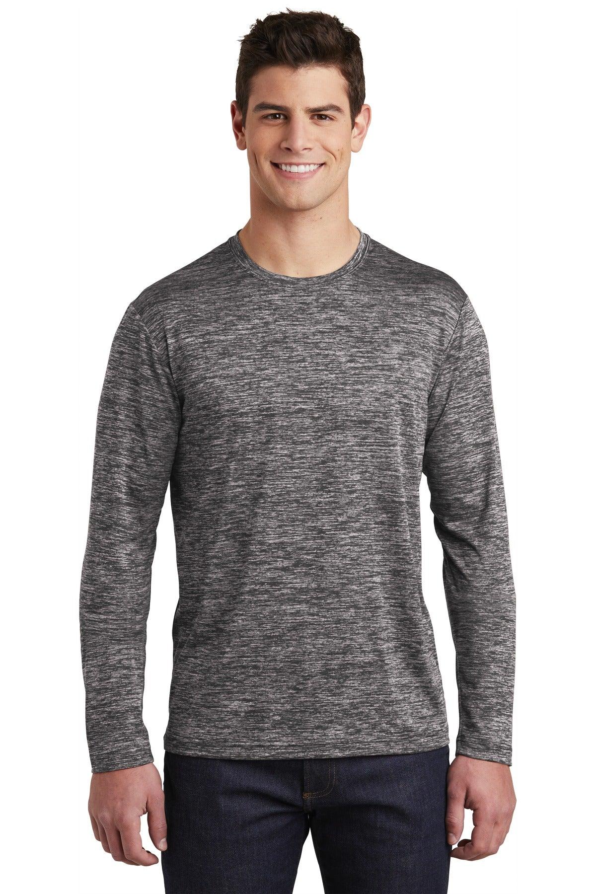 Sport-Tek PosiCharge Long Sleeve Electric Heather Tee. ST390LS - Dresses Max