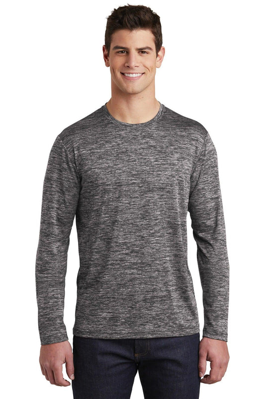 Sport-Tek PosiCharge Long Sleeve Electric Heather Tee. ST390LS - Dresses Max