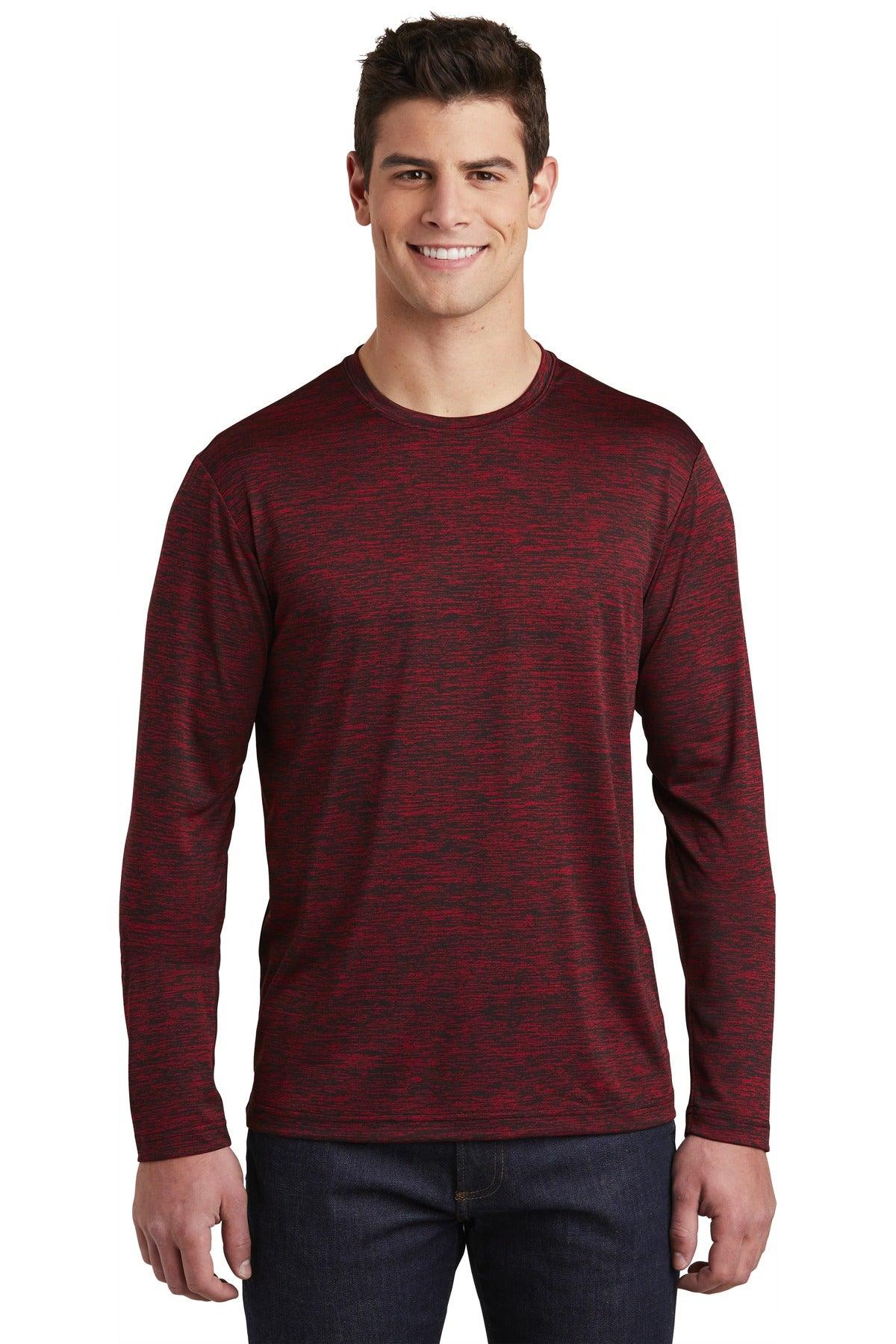 Sport-Tek PosiCharge Long Sleeve Electric Heather Tee. ST390LS - Dresses Max