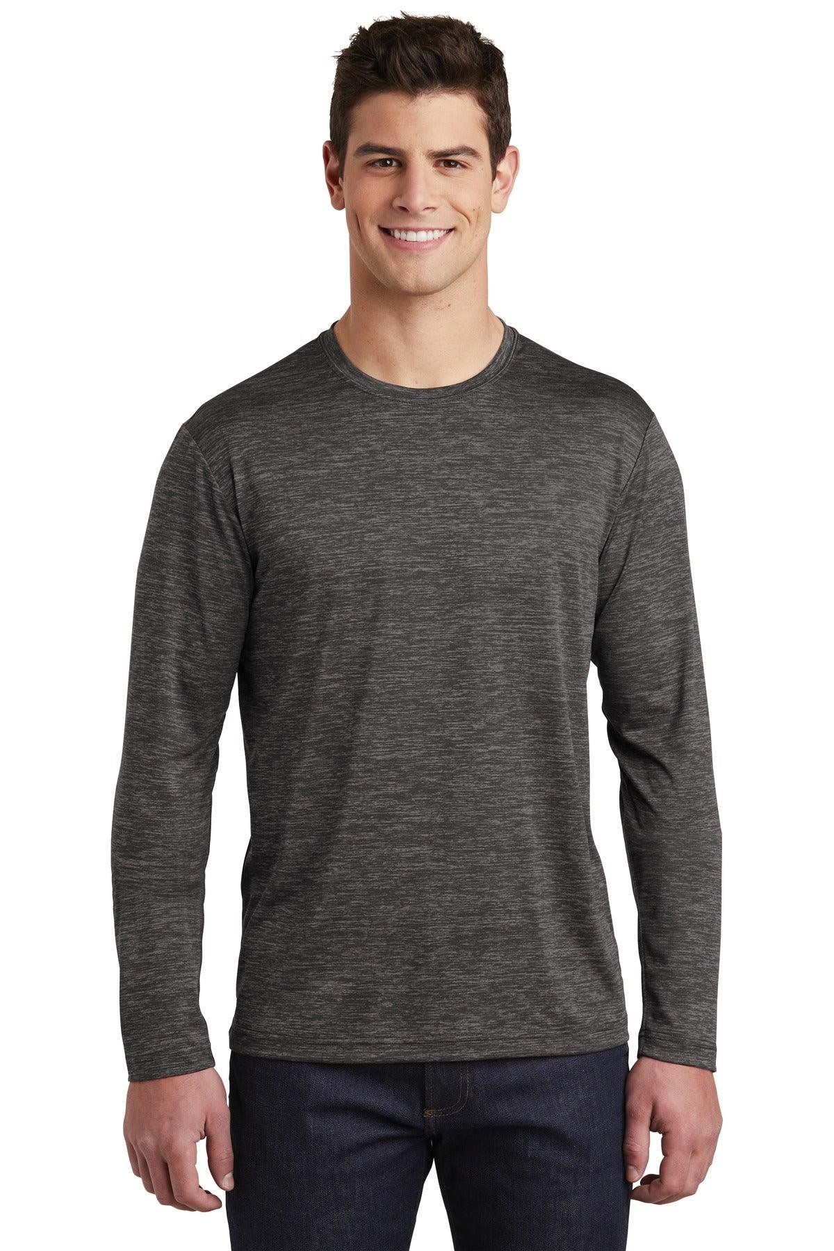 Sport-Tek PosiCharge Long Sleeve Electric Heather Tee. ST390LS - Dresses Max