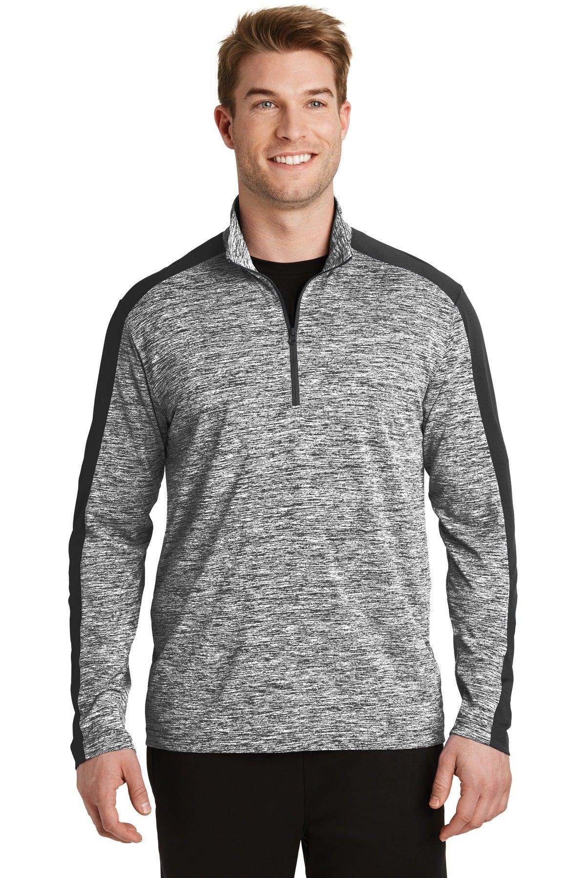Sport-Tek PosiCharge Electric Heather Colorblock 1/4-Zip Pullover. ST397 - Dresses Max
