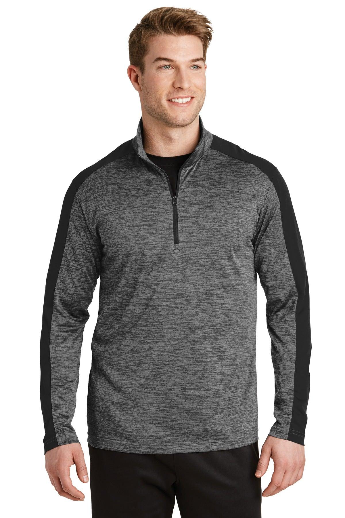 Sport-Tek PosiCharge Electric Heather Colorblock 1/4-Zip Pullover. ST397 - Dresses Max