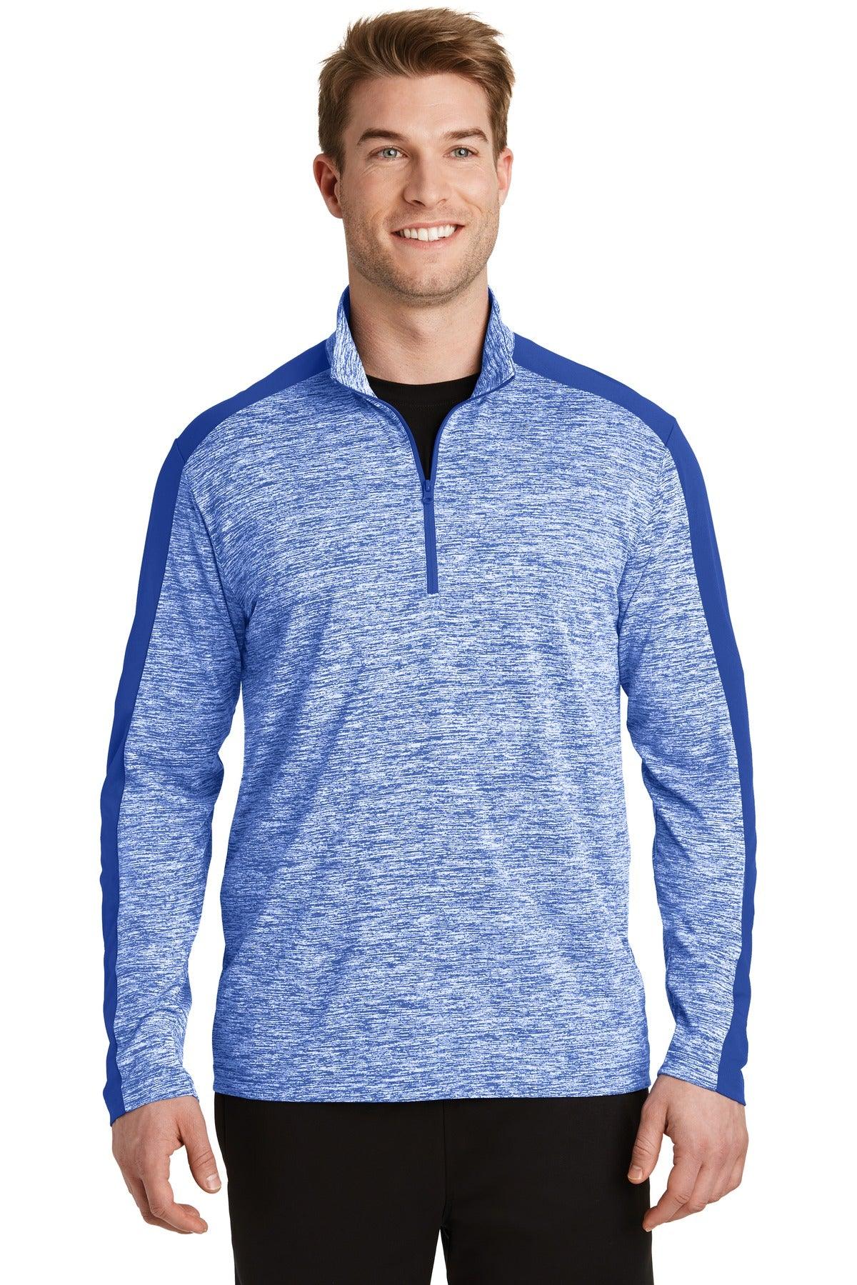 Sport-Tek PosiCharge Electric Heather Colorblock 1/4-Zip Pullover. ST397 - Dresses Max