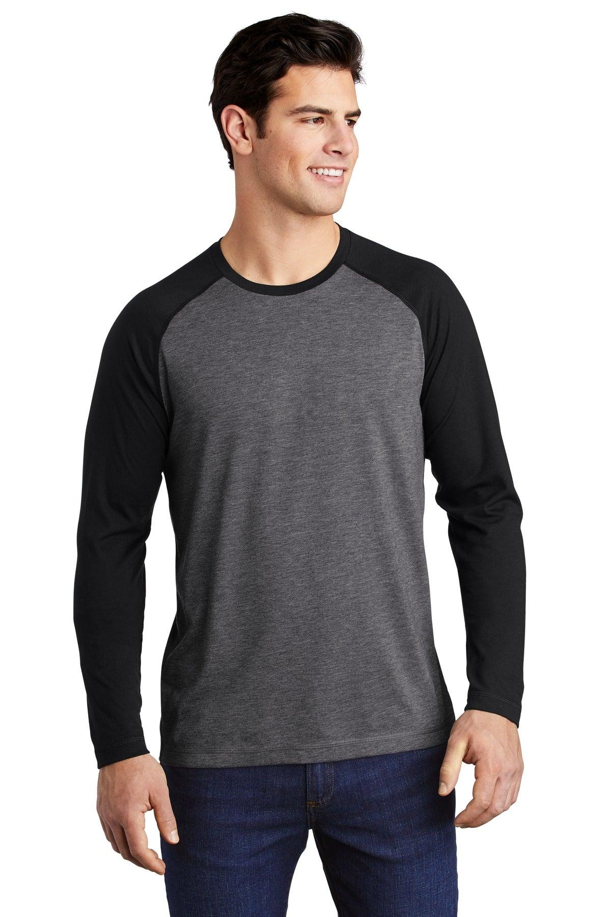 Sport-Tek PosiCharge Long Sleeve Tri-Blend Wicking Raglan Tee ST400LS - Dresses Max