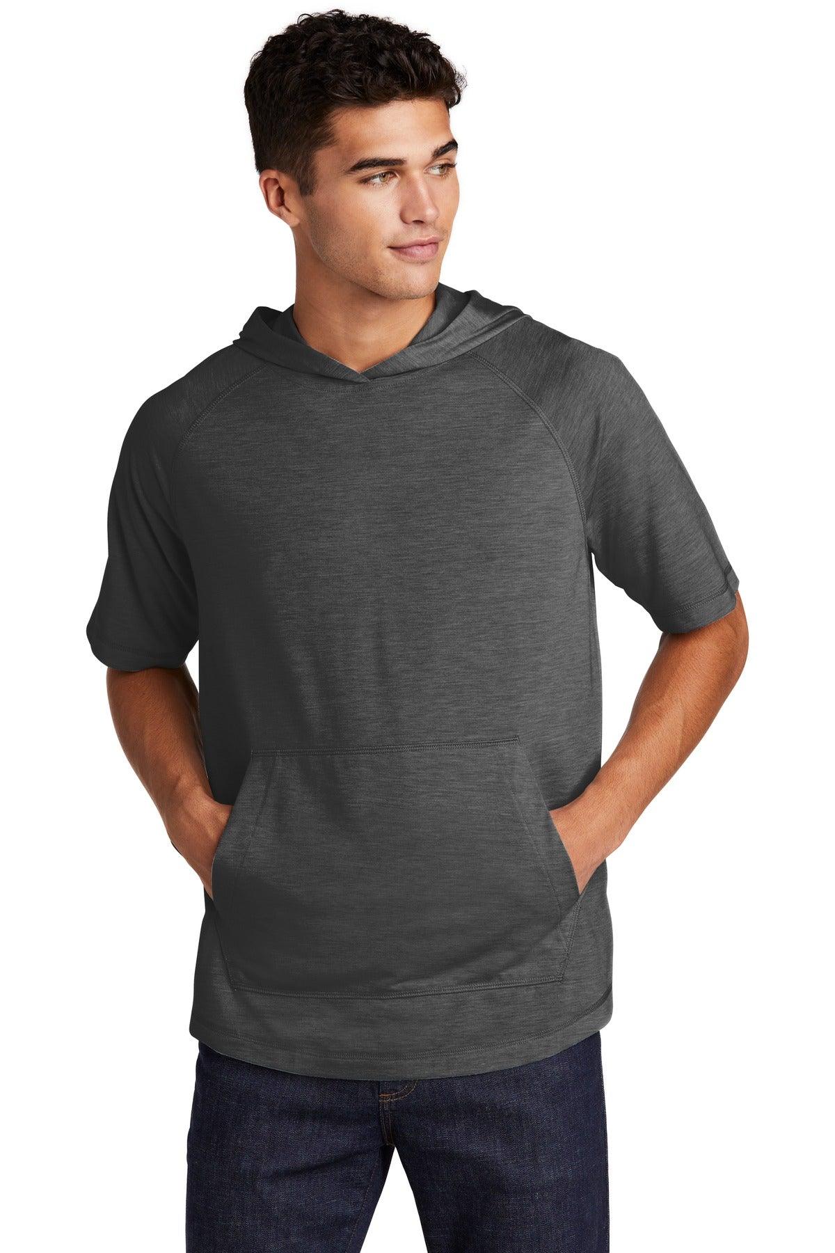 Sport-Tek PosiCharge Tri-Blend Wicking Short Sleeve Hoodie. ST404 - Dresses Max