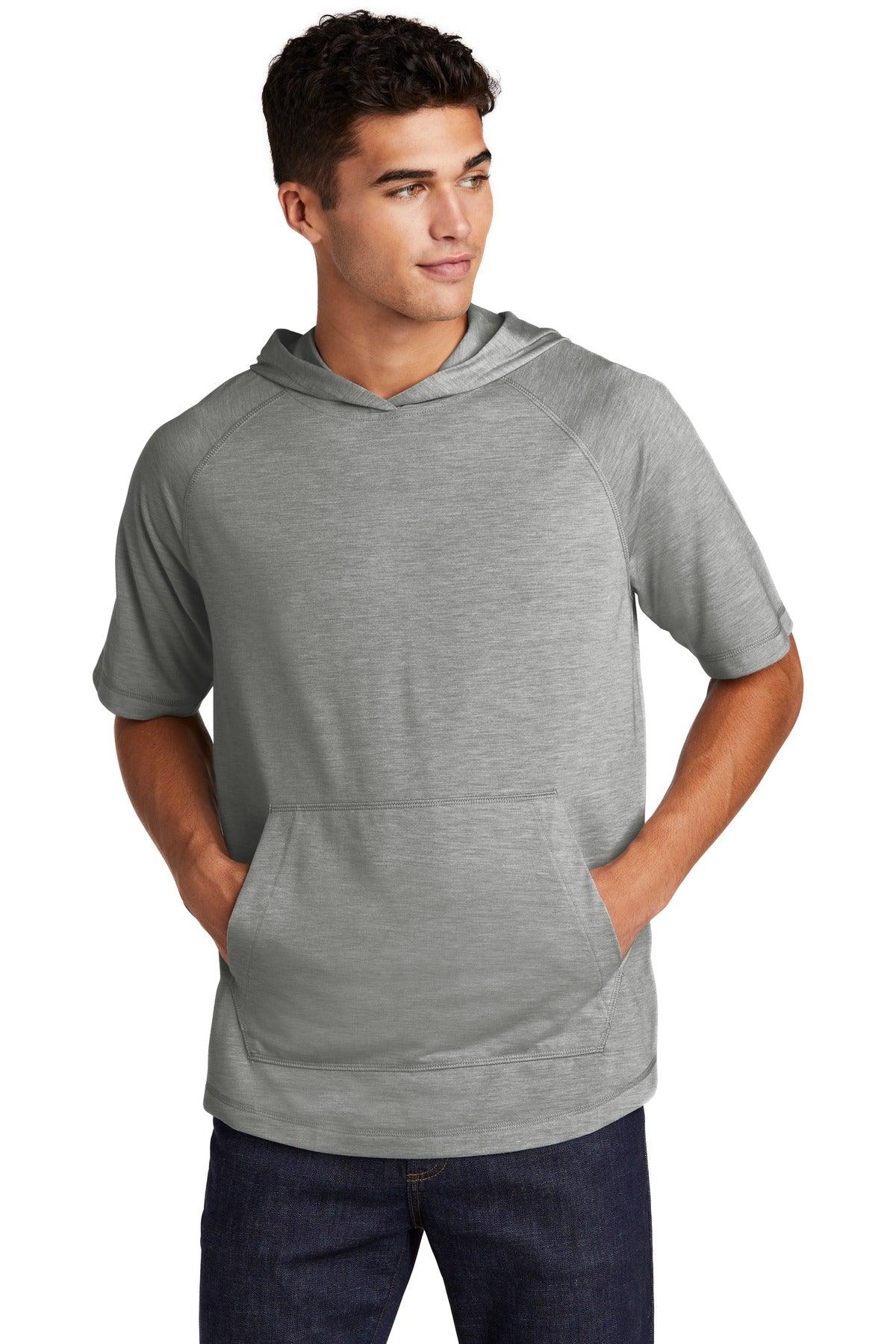 Sport-Tek PosiCharge Tri-Blend Wicking Short Sleeve Hoodie. ST404 - Dresses Max