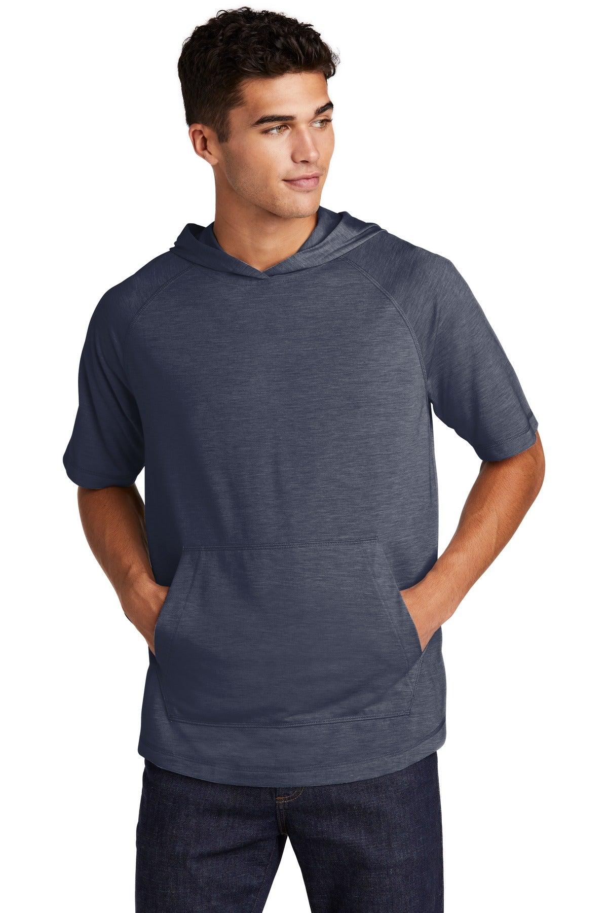 Sport-Tek PosiCharge Tri-Blend Wicking Short Sleeve Hoodie. ST404 - Dresses Max