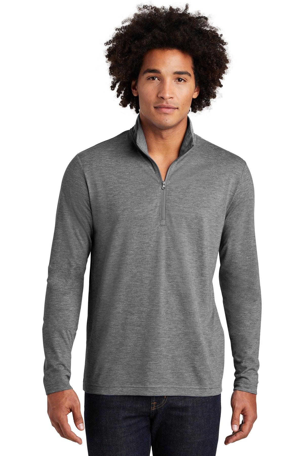 Sport-Tek PosiCharge Tri-Blend Wicking 1/4-Zip Pullover. ST407 - Dresses Max