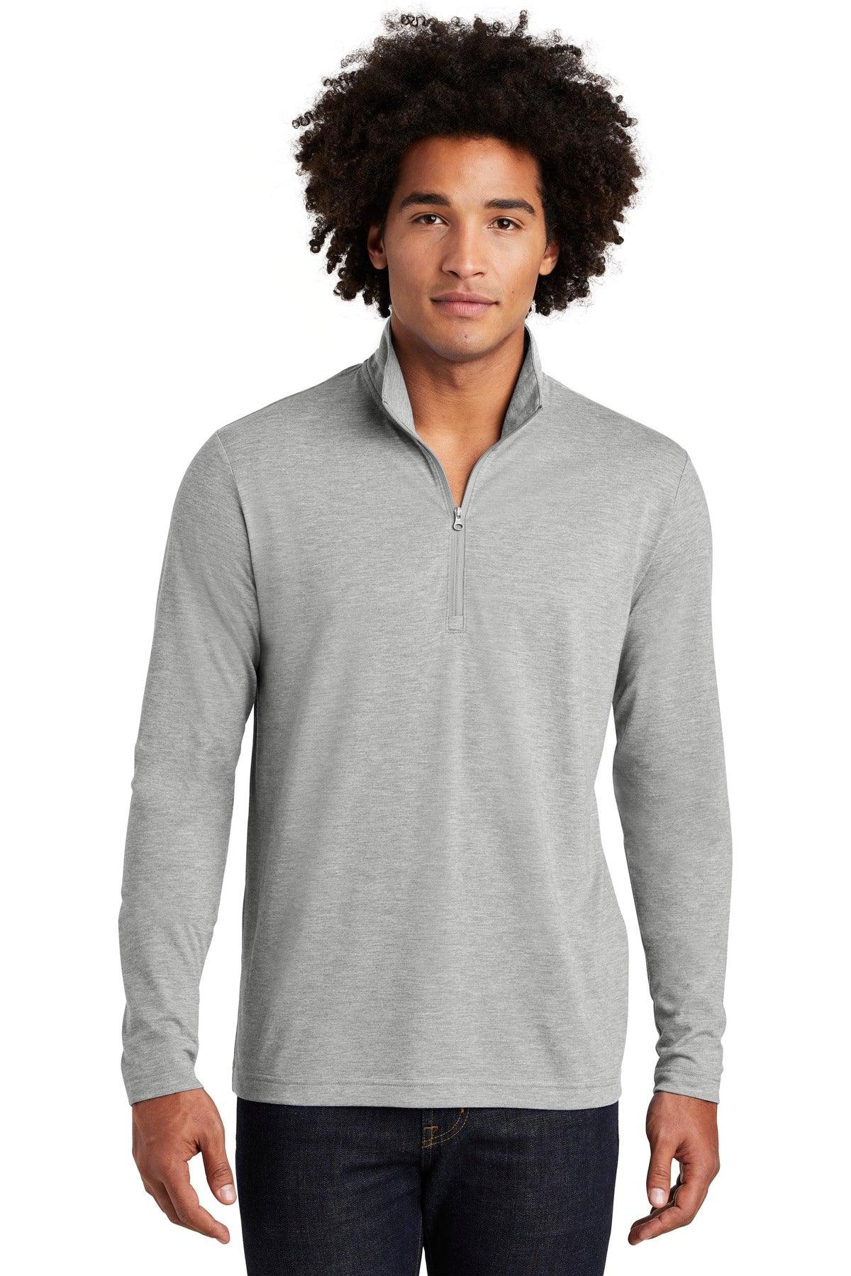 Sport-Tek PosiCharge Tri-Blend Wicking 1/4-Zip Pullover. ST407 - Dresses Max