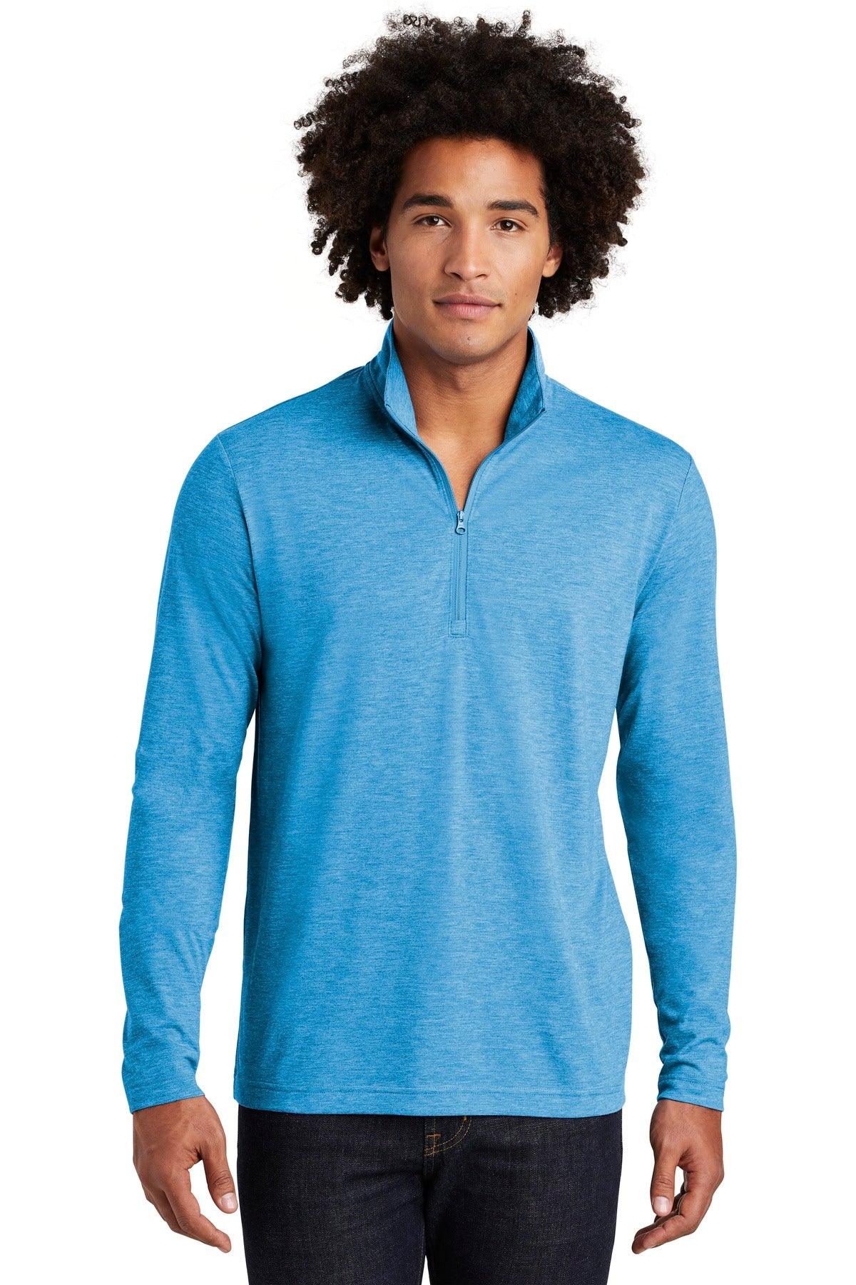 Sport-Tek PosiCharge Tri-Blend Wicking 1/4-Zip Pullover. ST407 - Dresses Max