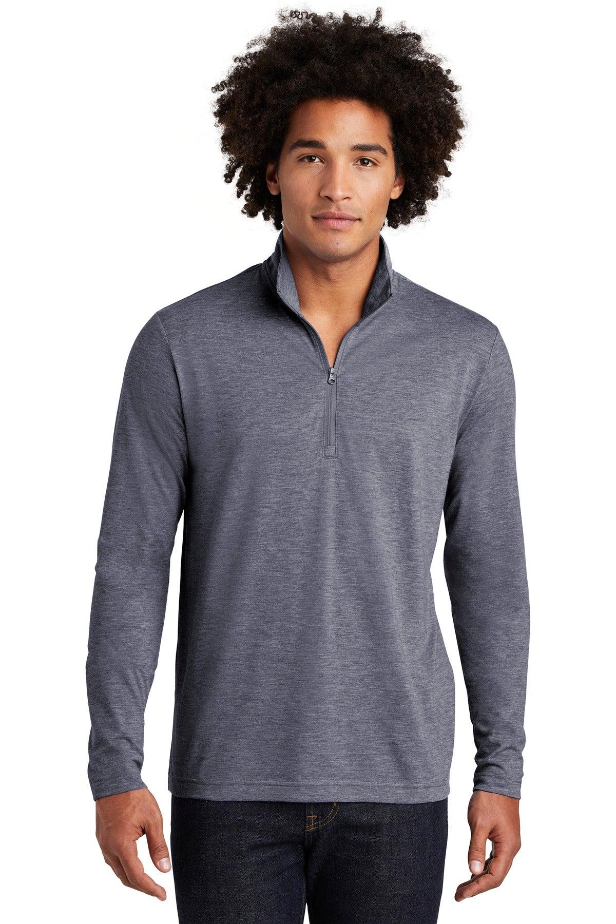 Sport-Tek PosiCharge Tri-Blend Wicking 1/4-Zip Pullover. ST407 - Dresses Max