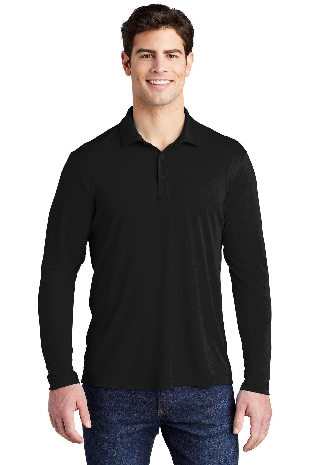 Sport-Tek Posi-UV Pro Long Sleeve Polo. ST520LS - Dresses Max