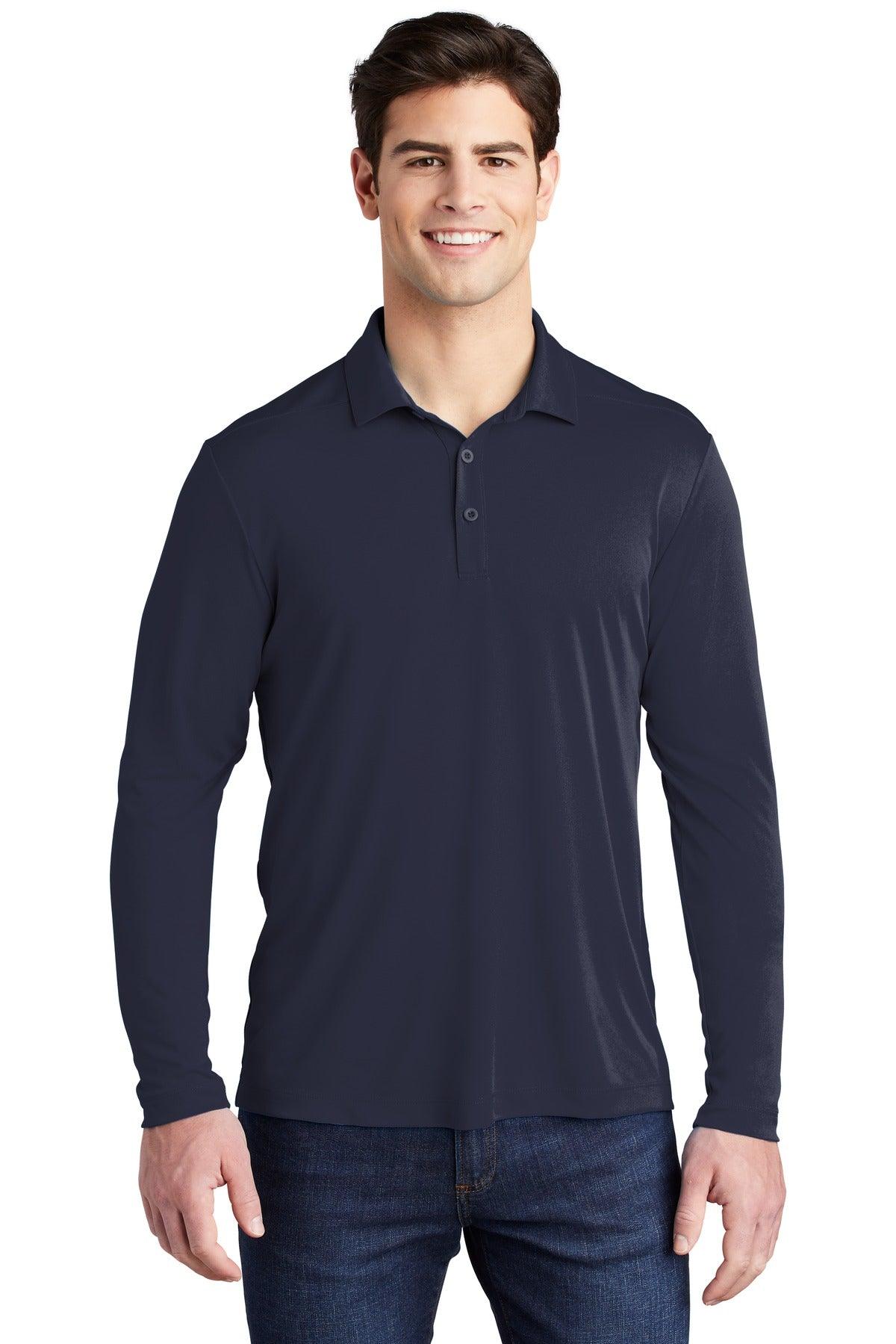 Sport-Tek Posi-UV Pro Long Sleeve Polo. ST520LS - Dresses Max