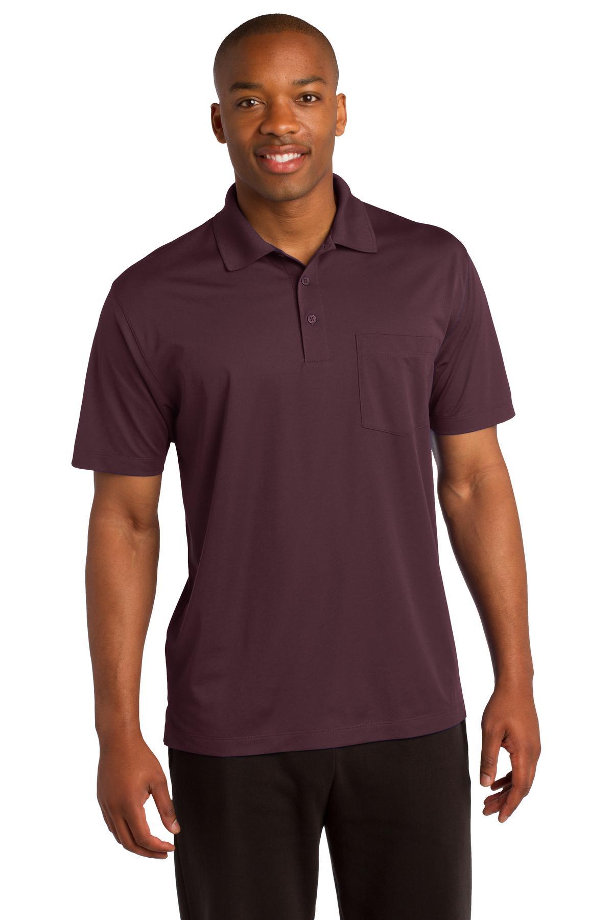 Sport-Tek Micropique Sport-Wick Pocket Polo. ST651 - Dresses Max