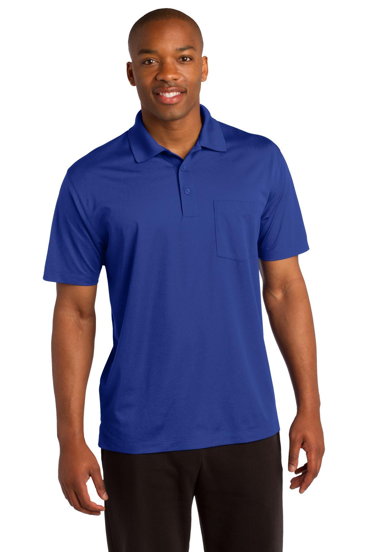 Sport-Tek Micropique Sport-Wick Pocket Polo. ST651 - Dresses Max